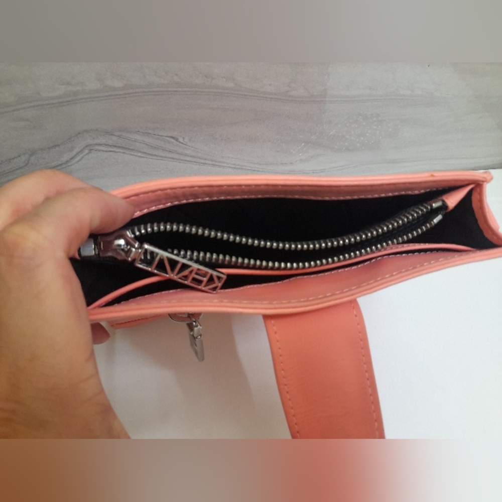 KENZO Kalifornia Coral Chain Strap Mini Crossbody Shoulder Bag Y2k - Picture 9 of 16
